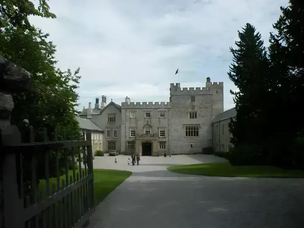 Loket castle inner courtyard