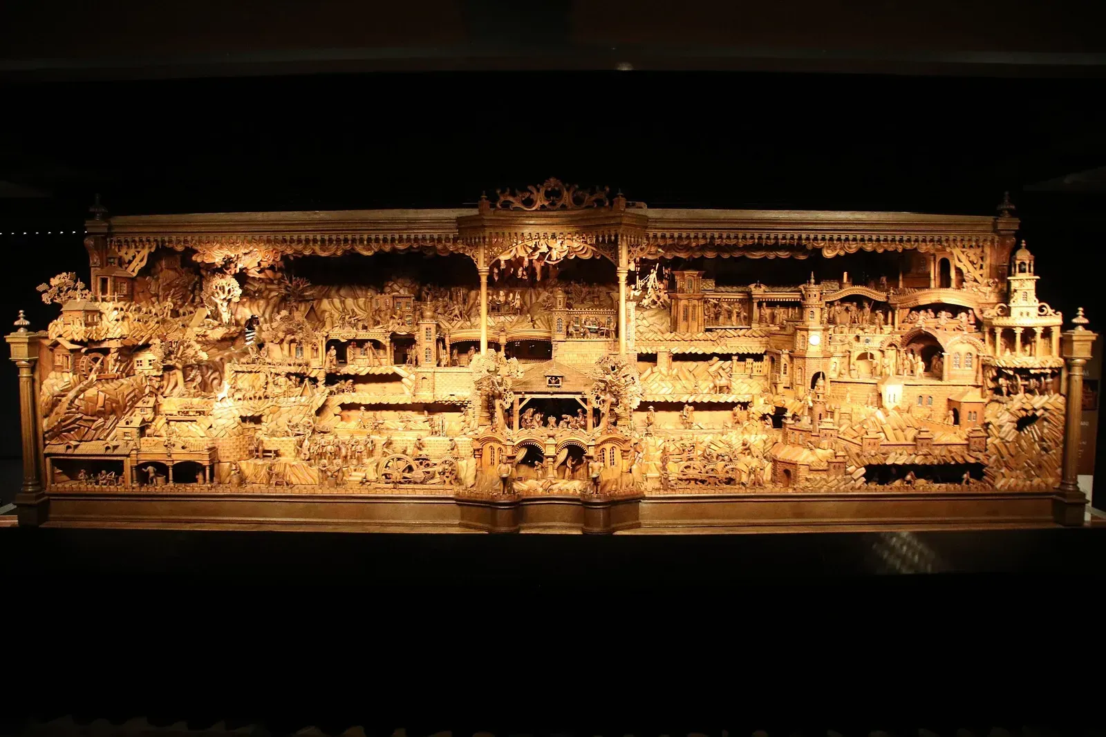 Mechanical nativity scene. Bethlehem of Třebechovice (Probošt's Christmas crib). Trebechovicky betlem 01