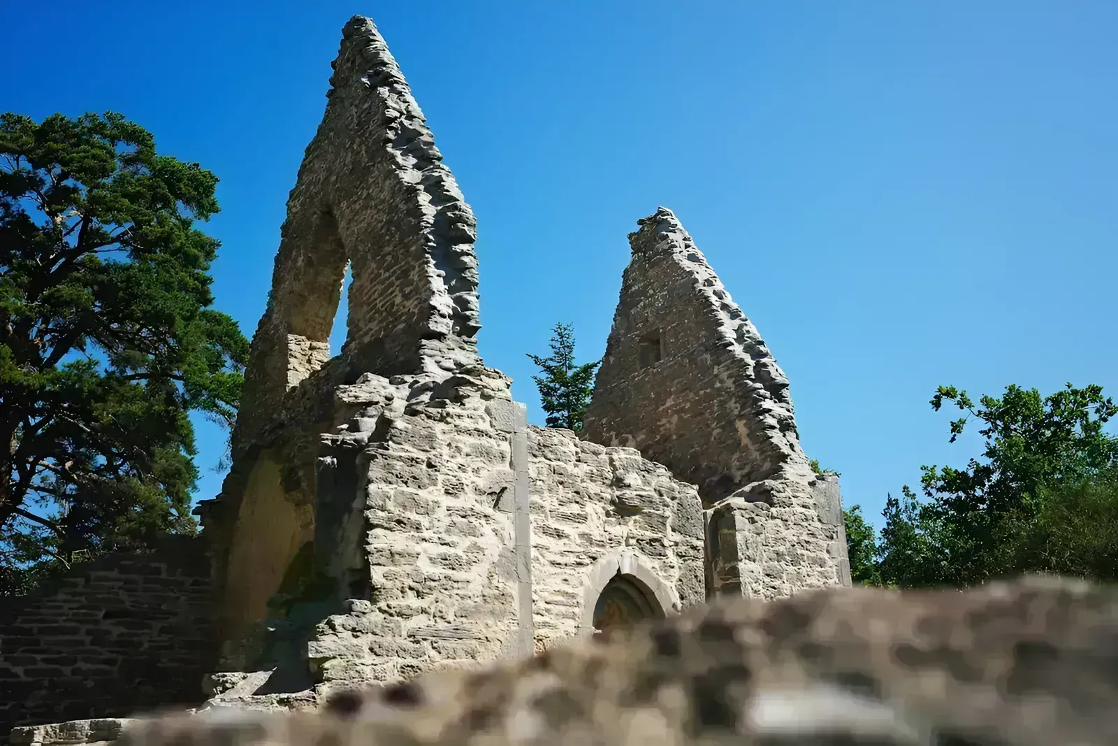The abandoned medieval church in Bara, Gotland, Sweden.